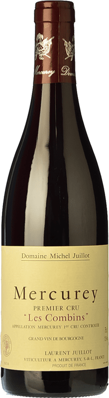 Free Shipping | Red wine Michel Juillot Premier Cru Les Combins Aged A.O.C. Mercurey Burgundy France Pinot Black 75 cl