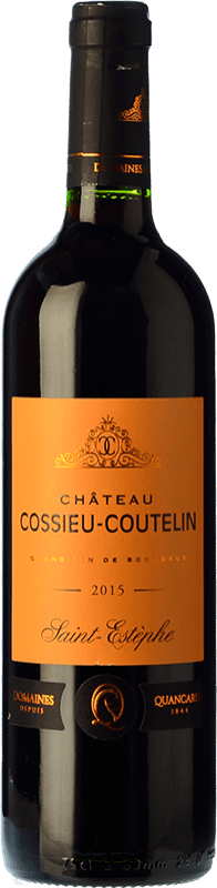 Free Shipping | Red Wine Domaine Quancard Château Cossieu-Coutelin Crianza — Aged A.O.C. Saint-Estèphe Bordeaux France Merlot, Cabernet Sauvignon 75 cl