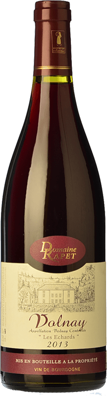 Free Shipping | Red wine François Rapet Les Échards Aged A.O.C. Volnay Burgundy France Pinot Black 75 cl