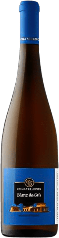 免费送货 | 白葡萄酒 Ktima Tselepos Blanc de Gris A.O.P. Neméa Peloponeso 希腊 Moschofilero — 莫斯科菲莱罗 Eco — 生态 有机 天然 75 cl
