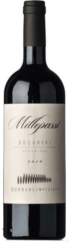 58,95 € | Red wine Donna Olimpia 1898 Millepassi Superiore D.O.C. Bolgheri Tuscany Italy Merlot, Cabernet Sauvignon, Petit Verdot Bottle 75 cl