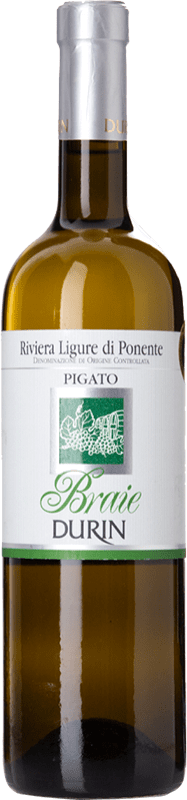 Free Shipping | White wine Durin Braie D.O.C. Riviera Ligure di Ponente Liguria Italy Pigato 75 cl