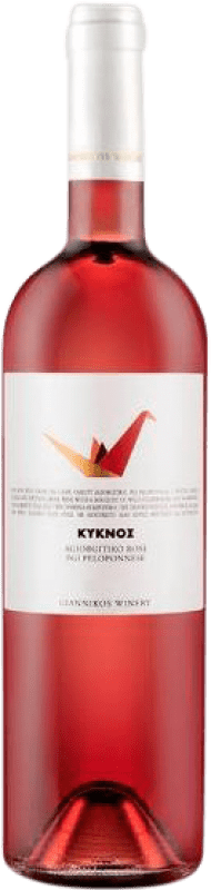 Kostenloser Versand | Rosé-Wein Giannikos Winery Swan Rosé I.G. Peloponeso Peloponeso Griechenland Mavro 75 cl