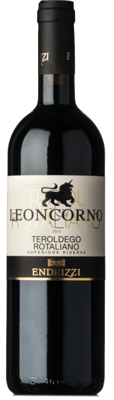 15,95 € Бесплатная доставка | Красное вино Endrizzi Leoncorno Резерв D.O.C. Teroldego Rotaliano