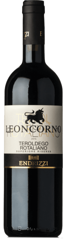 Kostenloser Versand | Rotwein Endrizzi Leoncorno Reserve D.O.C. Teroldego Rotaliano Trentino-Südtirol Italien Teroldego 75 cl