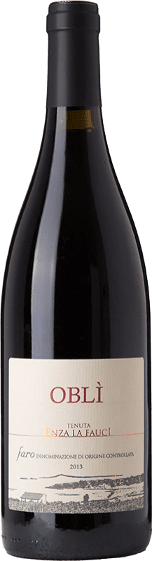 Free Shipping | Red wine Enza La Fauci Oblì D.O.C. Faro Sicily Italy Nero d'Avola, Nerello Mascalese, Nerello Cappuccio, Nocera 75 cl