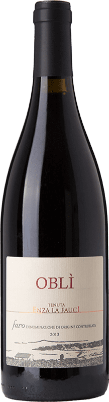 Free Shipping | Red Wine Enza La Fauci Oblì D.O.C. Faro Sicily Italy Nero d'Avola, Nerello, Nocera 75 cl