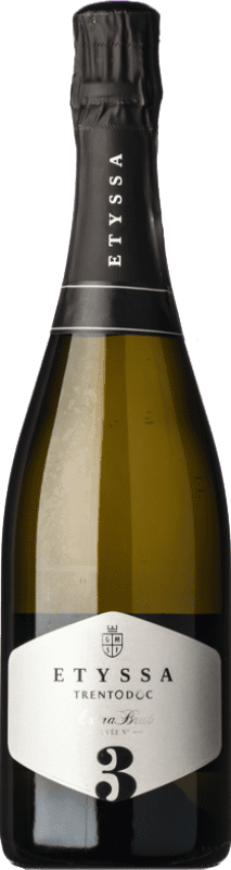 Envoi gratuit | Blanc mousseux Etyssa Cuvée Nº 4 Extra- Brut D.O.C. Trento Trentin-Haut-Adige Italie Chardonnay 75 cl