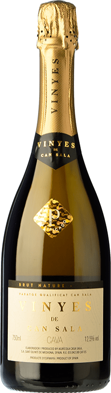 Envío gratis | Espumoso blanco Família Ferrer Vinyes de Can Sala Brut Nature Gran Reserva D.O. Cava España Xarel·lo, Parellada 75 cl