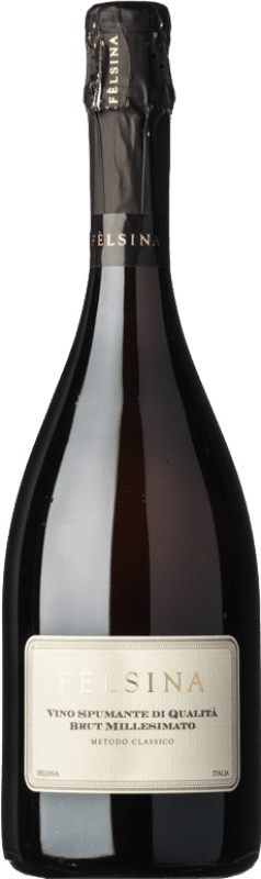 25,95 € | Blanc mousseux Fèlsina Metodo Classico Millesimato Brut I.G.T. Toscana Toscane Italie Sangiovese, Pinot Noir, Chardonnay 75 cl