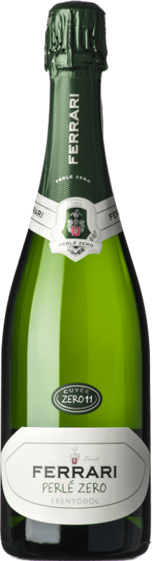 83,95 € Envio grátis | Espumante branco Ferrari Pas Dosé Perlé Zero Brut Nature D.O.C. Trento