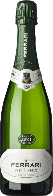 Spedizione Gratuita | Spumante bianco Ferrari Pas Dosé Perlé Zero Brut Nature D.O.C. Trento Trentino-Alto Adige Italia Chardonnay 75 cl