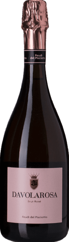 16,95 € | ロゼスパークリングワイン Feudi del Pisciotto Davolarosa Rosé Brut I.G.T. Terre Siciliane シチリア島 イタリア Nero d'Avola 75 cl