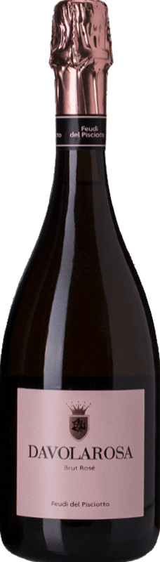 13,95 € | Rosé sparkling Feudi del Pisciotto Davolarosa Rosé Brut I.G.T. Terre Siciliane Sicily Italy Nero d'Avola Bottle 75 cl