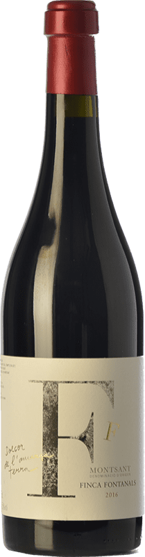 Envío gratis | Vino tinto Finca Fontanals Negre Crianza D.O. Montsant Cataluña España Merlot, Syrah, Garnacha, Cabernet Sauvignon, Samsó Ecológico 75 cl