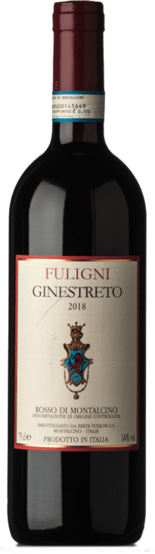 28,95 € | Red wine Fuligni Ginestreto D.O.C. Rosso di Montalcino Tuscany Italy Sangiovese Bottle 75 cl