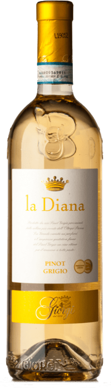 Бесплатная доставка | Белое вино Giorgi La Diana D.O.C. Oltrepò Pavese Ломбардии Италия Pinot Grey 75 cl