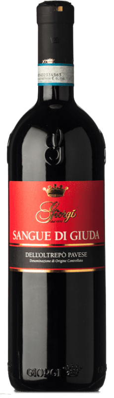 12,95 € | Sweet wine Giorgi Sangue di Giuda D.O.C. Oltrepò Pavese Lombardia Italy Barbera, Croatina, Vespolina, Rara, Ughetta 75 cl