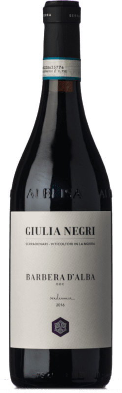Free Shipping | Red wine Giulia Negri Serradenari D.O.C. Barbera d'Alba Piemonte Italy Barbera 75 cl