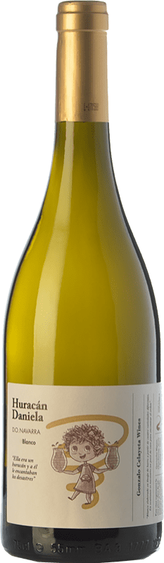 Envío gratis | Vino Blanco Gonzalo Celayeta Huracán Daniela Crianza D.O. Navarra Navarra España Garnacha, Viura, Chardonnay, Sauvignon 75 cl