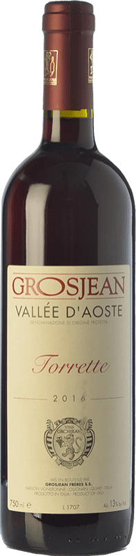 17,95 € Free Shipping | Red wine Grosjean Torrette D.O.C. Valle d'Aosta Valle d'Aosta Italy Fumin, Petit Rouge, Vien de Nus Bottle 75 cl