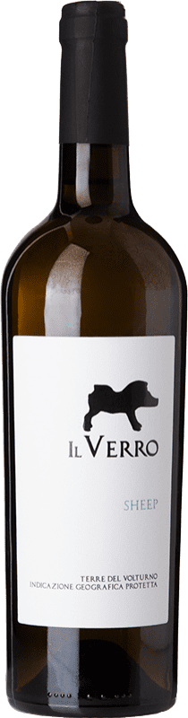 Envoi gratuit | Vin blanc Il Verro Pecora Sheep I.G.T. Campania Campanie Italie Coda di Volpe 75 cl