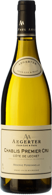 Jean-Luc & Paul Aegerter Côte de Léchet Chardonnay Chablis Premier Cru старения 75 cl