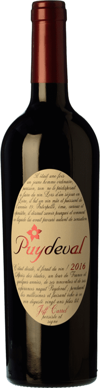 Envio grátis | Vinho tinto Jeff Carrel Puydeval Carvalho I.G.P. Vin de Pays d'Oc Languedoc França Merlot, Syrah, Cabernet Franc 75 cl