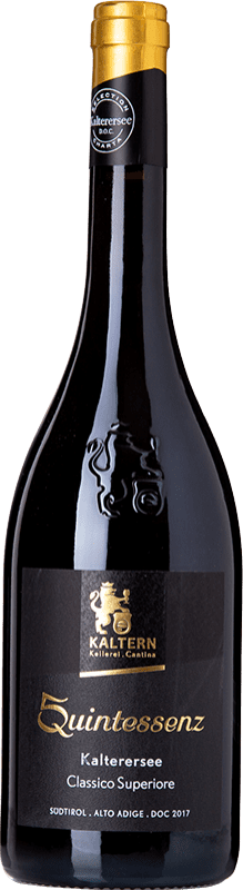 13,95 € | Красное вино Kaltern Quintessenz Classico Superiore D.O.C. Lago di Caldaro Трентино-Альто-Адидже Италия Schiava 75 cl