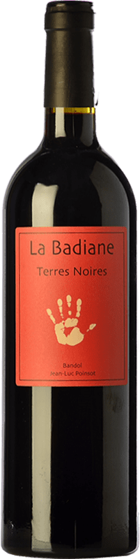 Free Shipping | Red wine La Badiane Terres Noires Aged A.O.C. Bandol Provence France Monastrell 75 cl