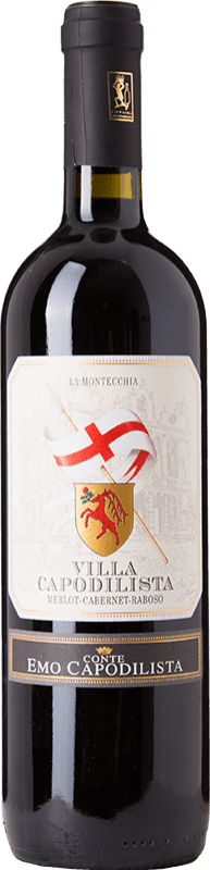 Free Shipping | Red wine La Montecchia Conte Emo Capodilista V. Capodilista D.O.C. Colli Euganei Veneto Italy Merlot, Cabernet Sauvignon, Raboso 75 cl