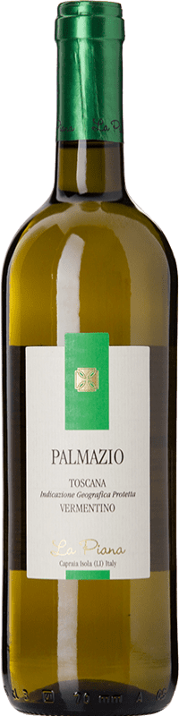 Envio grátis | Vinho Branco La Piana Palmazio di Capraia I.G.T. Toscana Tuscany Itália Vermentino Eco — Biológico 75 cl