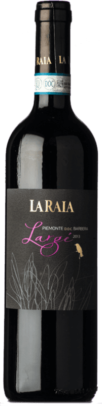 Envío gratis | Vino tinto La Raia Largé D.O.C. Piedmont Piemonte Italia Barbera Ecológico 75 cl