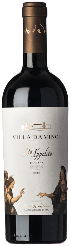 15,95 € | Red wine Leonardo da Vinci Sto. Ippolito I.G.T. Toscana Tuscany Italy Merlot, Syrah, Sangiovese Bottle 75 cl