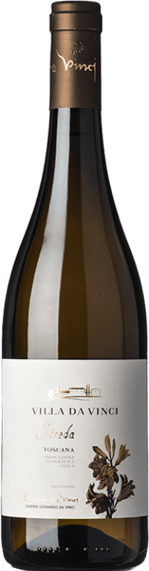 Envio grátis | Vinho branco Leonardo da Vinci Streda I.G.T. Toscana Tuscany Itália Vermentino 75 cl