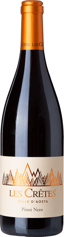Free Shipping | Red wine Les Cretes D.O.C. Valle d'Aosta Valle d'Aosta Italy Pinot Black 75 cl
