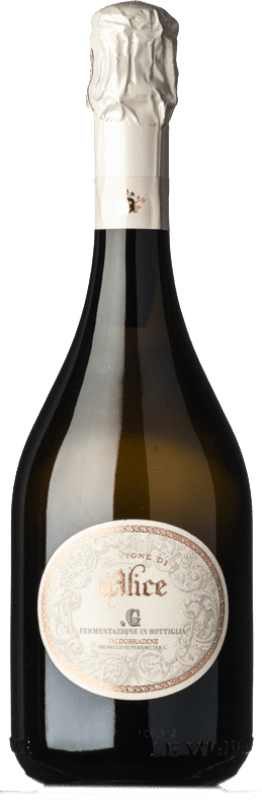 Spedizione Gratuita | Spumante Bianco Le Vigne di Alice Brut Nature Classico D.O.C.G. Prosecco di Conegliano-Valdobbiadene Veneto Italia Glera 75 cl