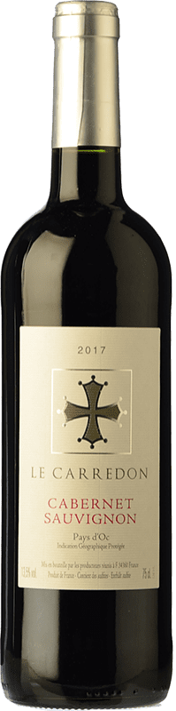 Free Shipping | Red wine LGI Le Carredon Young I.G.P. Vin de Pays d'Oc Languedoc France Cabernet Sauvignon 75 cl