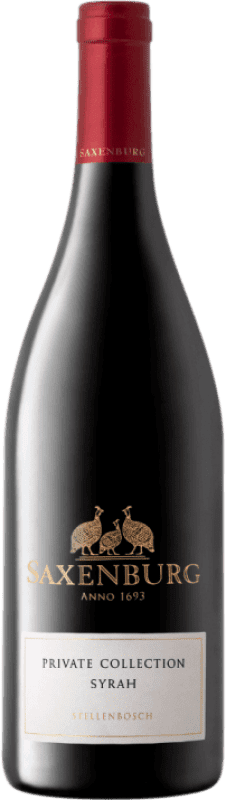 Бесплатная доставка | Красное вино Saxenburg Private Collection Shiraz I.G. Stellenbosch Coastal Region Южная Африка Syrah 75 cl