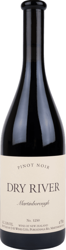 Free Shipping | Red wine Dry River I.G. Martinborough Wellington New Zealand Pinot Black 75 cl