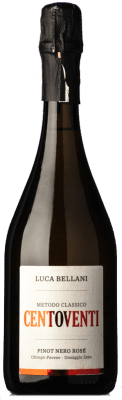 Luca Bellani Centoventi Pas Dosé Rosé Pinot Negro Brut Nature Oltrepò Pavese Metodo Classico 75 cl