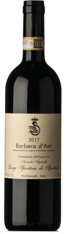 Бесплатная доставка | Красное вино Luigi Spertino D.O.C. Barbera d'Asti Пьемонте Италия Barbera 75 cl