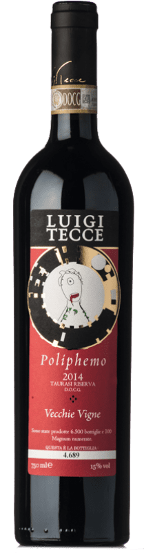 Free Shipping | Red wine Luigi Tecce Poliphemo Reserve D.O.C.G. Taurasi Campania Italy Aglianico 75 cl