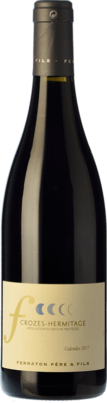 Kostenloser Versand | Rotwein Ferraton Père Calendes Crianza — Kurze Fassreifung A.O.C. Crozes-Hermitage Rhône Frankreich Syrah Eco — Biologisch 75 cl
