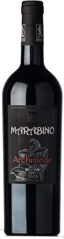 Free Shipping | Red wine Marabino Eloro Archimede Reserve D.O.C. Sicilia Sicily Italy Nero d'Avola 75 cl