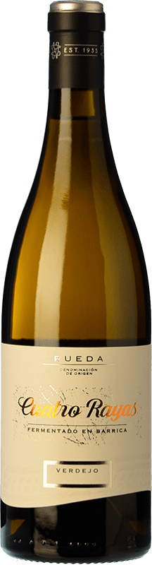 9,95 € | White wine Cuatro Rayas Fermentado en Barrica D.O. Rueda Castilla y León Spain Verdejo Bottle 75 cl