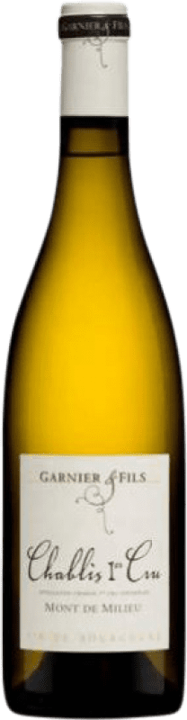 Free Shipping | White wine Domaine Garnier Mont de Milieu A.O.C. Chablis Burgundy France Chardonnay 75 cl