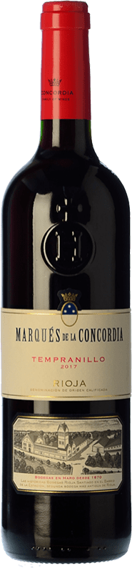 5,95 € | 红酒 Marqués de La Concordia 橡木 D.O.Ca. Rioja 拉里奥哈 西班牙 Tempranillo 75 cl