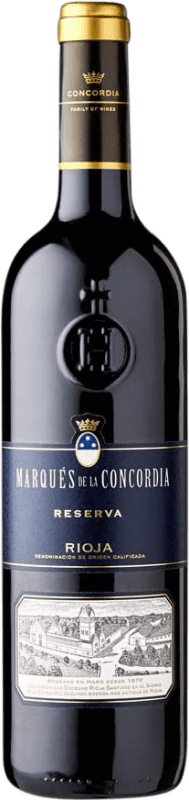 Envío gratis | Vino tinto Marqués de La Concordia Reserva D.O.Ca. Rioja La Rioja España Tempranillo 75 cl