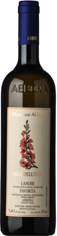 Бесплатная доставка | Белое вино Abbona Valle dell'Olmo D.O.C. Langhe Пьемонте Италия Favorita — Фаворита 75 cl